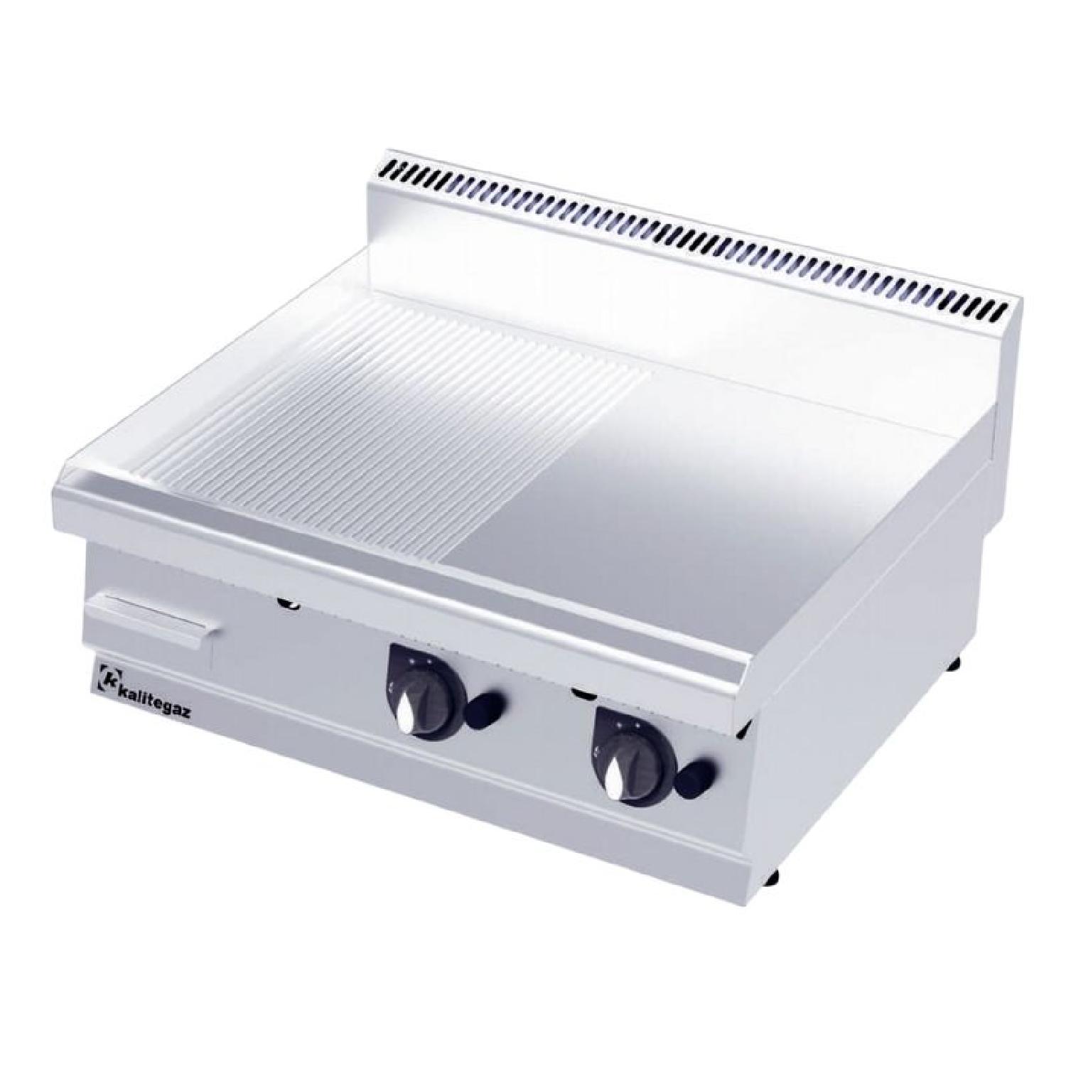 Kalitegaz GS1070G 700 Seri Pleyt Izgara Yarı Oluklu 100x70 Cm Gazlı