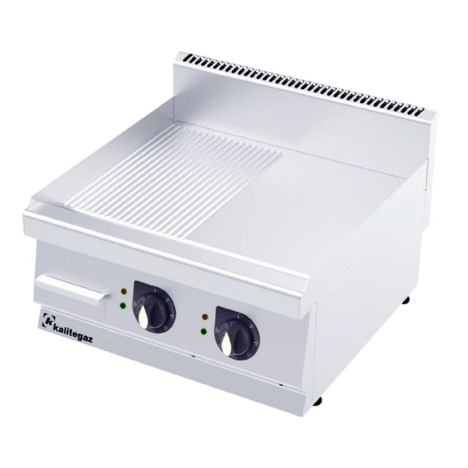 Kalitegaz GS6060E 600 Seri Pleyt Izgara Yarı Oluklu 60x60 Cm Elektrikli 400 V
