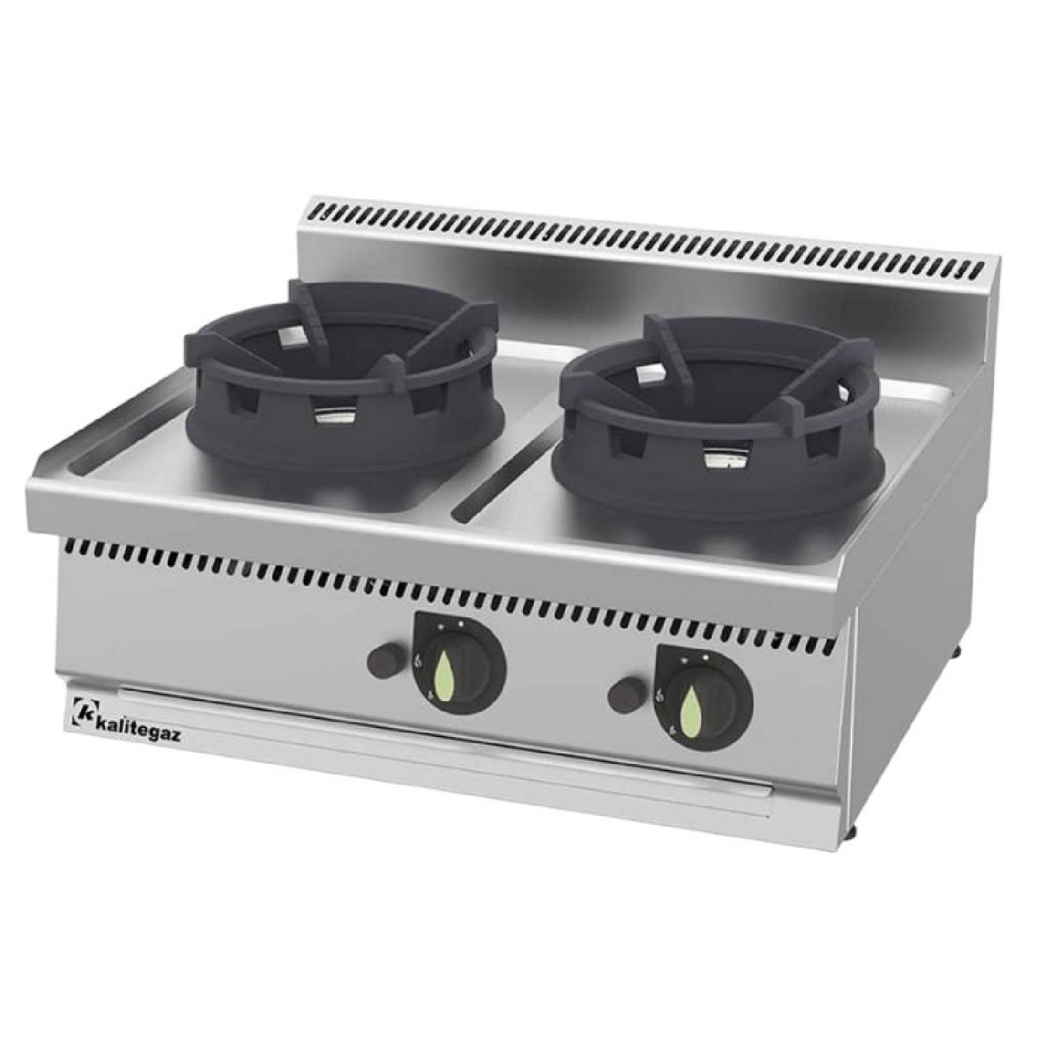 Kalitegaz WC8070G 700 Seri Set Üstü Wok Ocak İkili 80x70 Cm Gazlı
