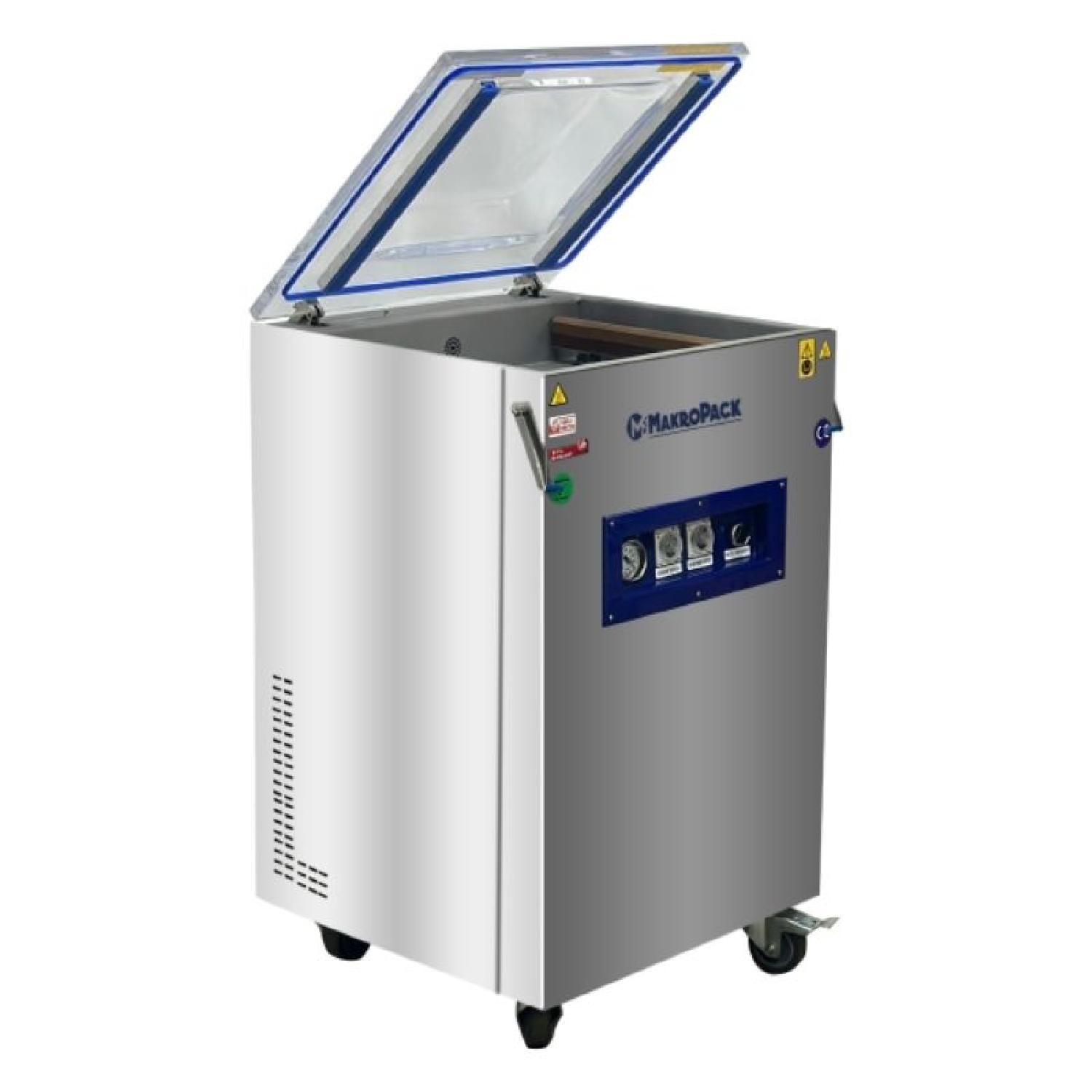 MakroPack MP-410 T2/ A آلة تغليف بالتفريغ، لحام مزدوج، 41 سم، 20م3/ساعة