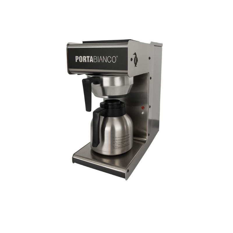 Portabianco Filtre Kahve Makinesi Thermoslu 1.8 Litre 144 Fincan/Saat Kapasiteli İnox