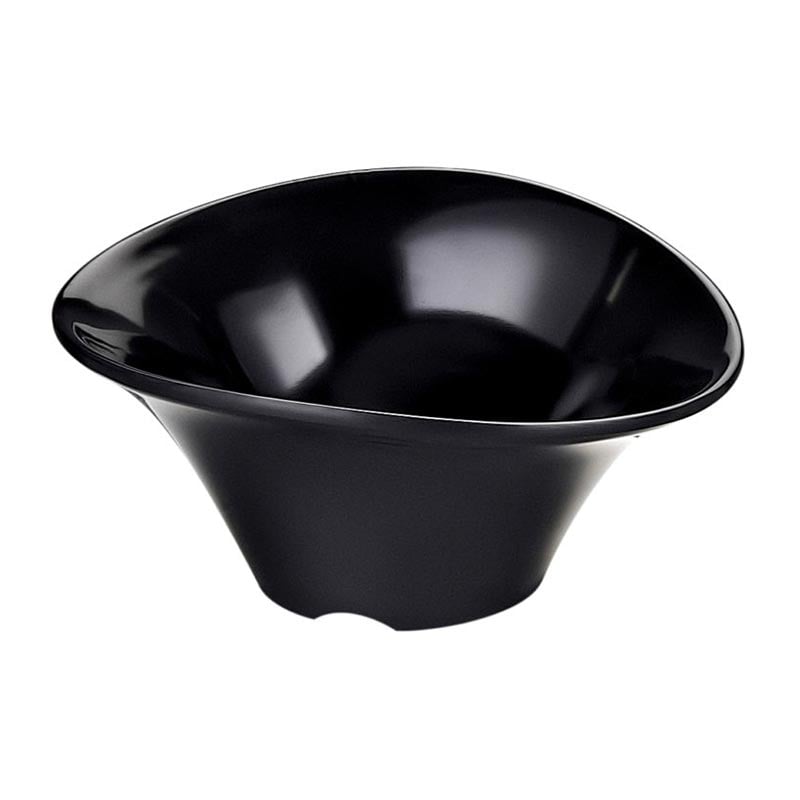 Biradlı BRD-516304 Açık Büfe Minimal Sos Tabağı, 10x8 cm, Siyah