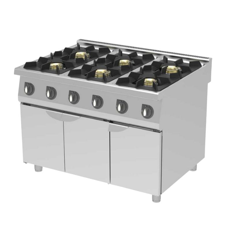 Kalitegaz CCS1290G 900 Seri Altılı Ocak Dolaplı 120×90 Cm Gazlı