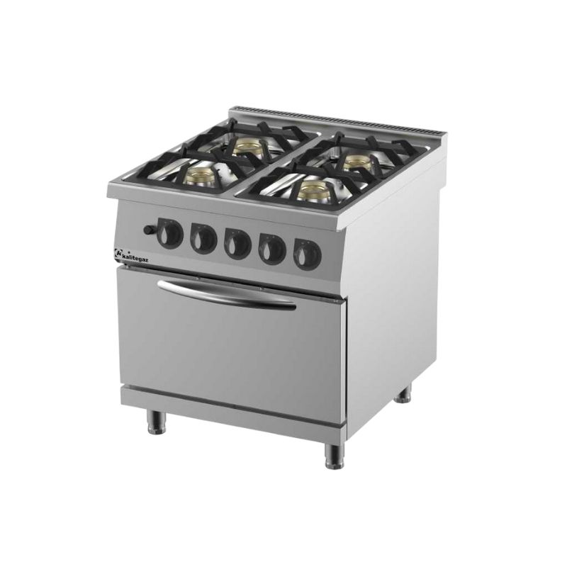 Kalitegaz CO8090G 900 Seri Dörtlü Kuzine Fırın Dolaplı 80×90 Cm Gazlı
