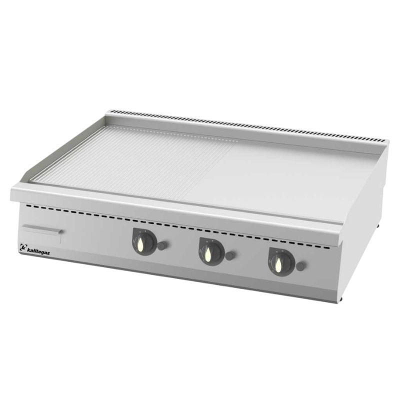 Kalitegaz GS8090G 900 Seri Pleyt Izgara Yarı Oluklu 80x90 Cm Gazlı