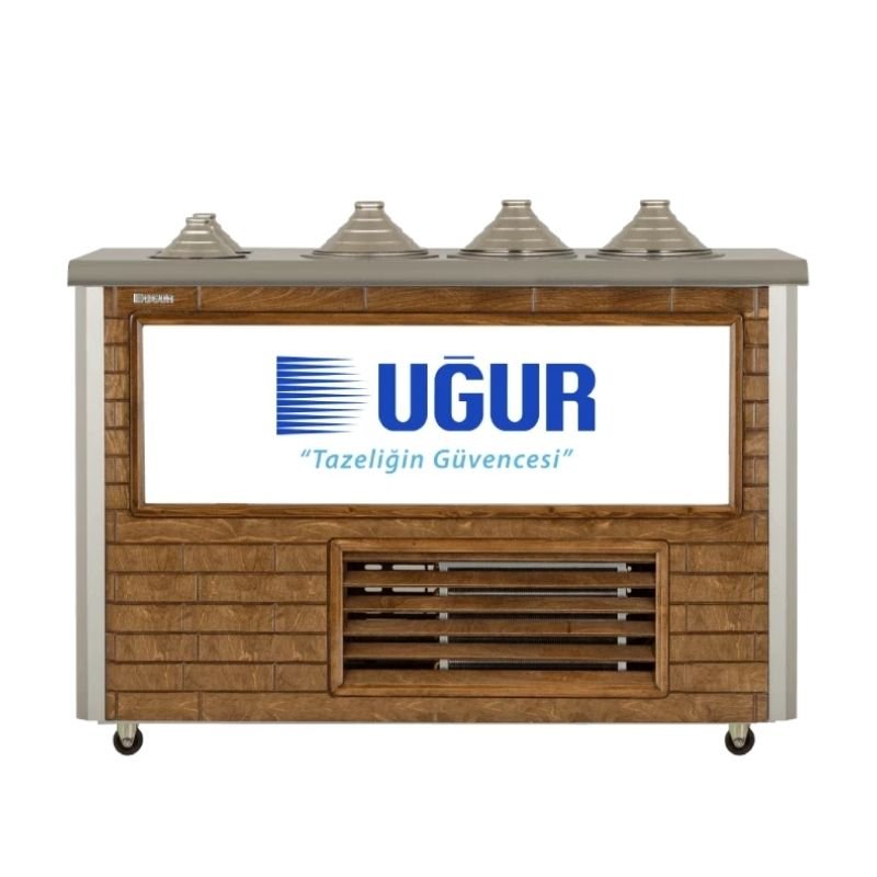 Uğur UDM 3+2 MF Ahşap Sosluklu Dondurma Fıçısı