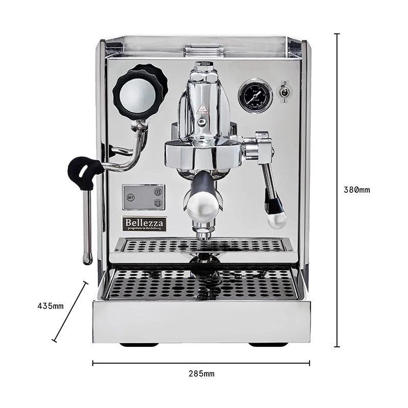 Bellezza Chiara Espresso Coffee Machine 1 Group Grey