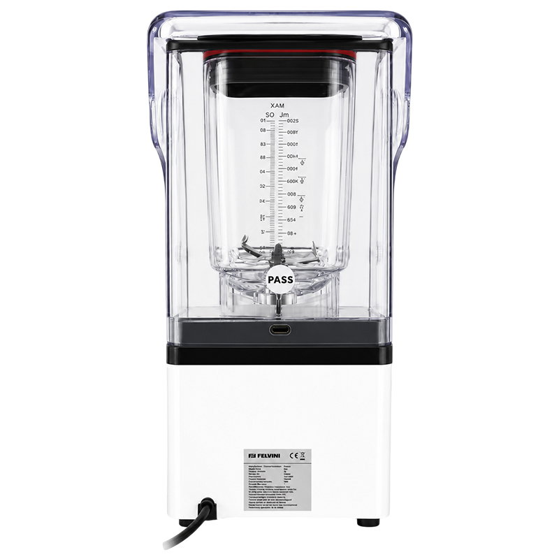 Felvini AeroBlade Digital Bar Blender with Noise Reduction Cover 2 Liters 1800 W White