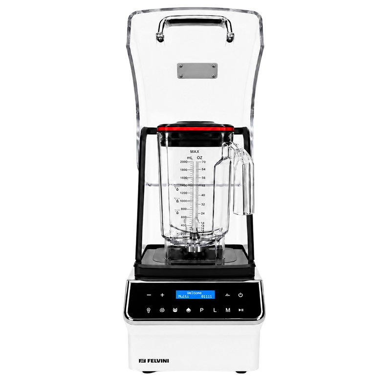 Felvini AeroBlade Digital Bar Blender with Noise Reduction Cover 2 Liters 1800 W White
