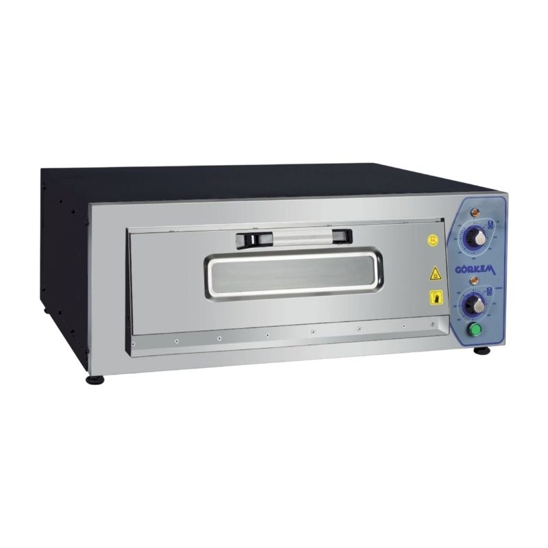 Görkem P620-1G Tek Katlı Pizza Fırını Gazlı 30 Cm x 4 Adet Pizza Kapasiteli