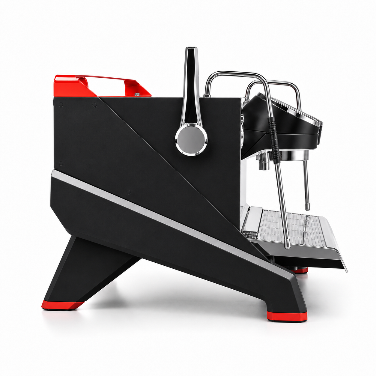 Felvini Raptor ماكينة قهوة إسبريسو أوتوماتيكية بالكامل، مجموعة مرتفعة، T3 متعددة الغلايات، تحكم PID، مجموعتان، لون أسود