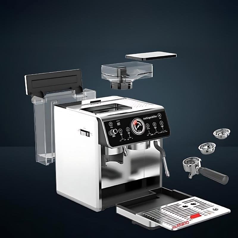 Öztiryakiler Mini Barista Ev tipi Öğütücülü Espresso Kahve Makinesi Pid Çift Kazan