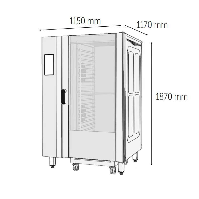 Venarro DGF-K40D Convection Oven Digital, Gas, 40 GN 1/1 Tray Capacity
