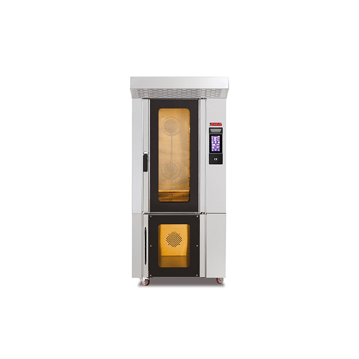 SGS PM-9-G 9 Tepsili Konveksiyonel Fırın Mayalandırma Kabinli Gazlı 40x60