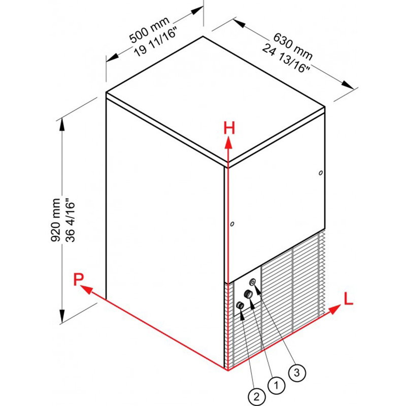 Brema DSS 42 A Cube Ice Machine, 48 Kg/Day