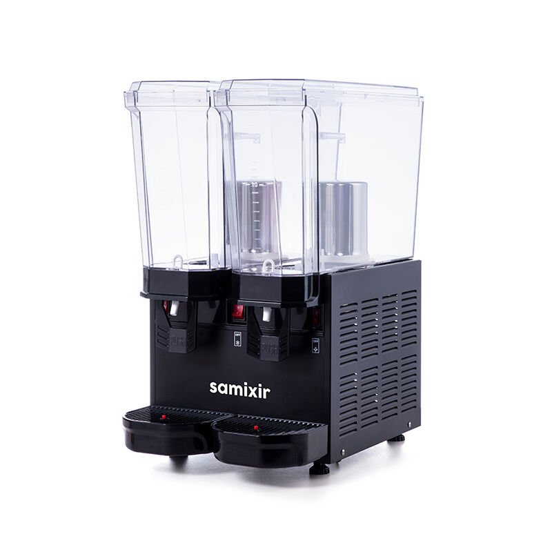 Samixir 40.SSB Klasik Twin Soğuk İçecek Dispenseri, 20+20 L, Fıskiyeli, Siyah