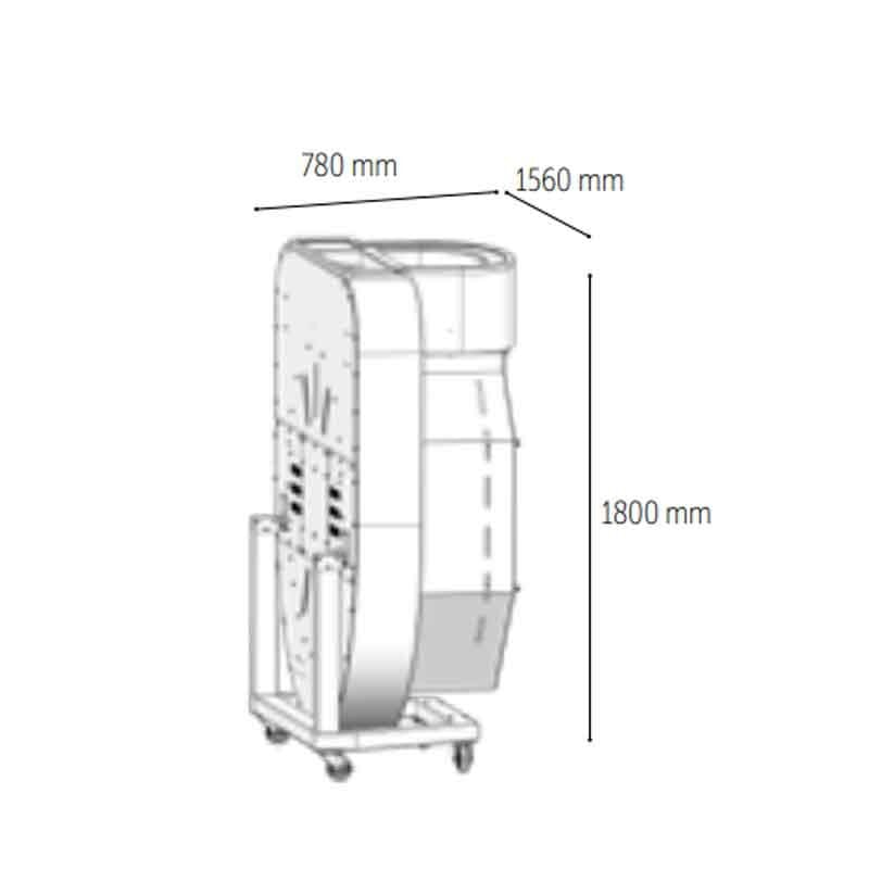 Venarro DYK-03 Katlanabilir Döner Tabanlı Elektrikli Pizza Fırını, Ø 300 mm 6 Pizza