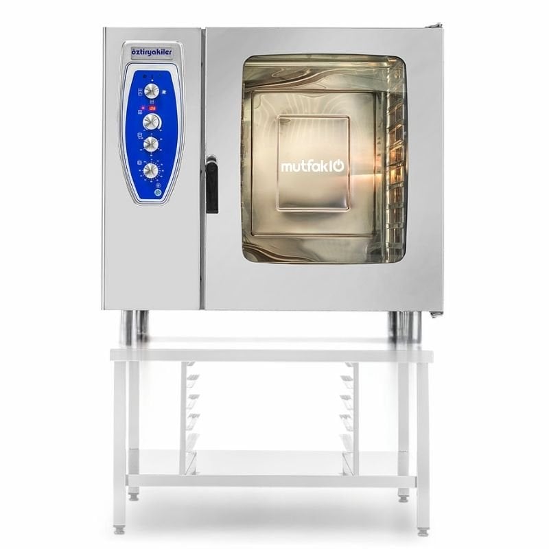 Öztiryakiler OKFE 102 Fırın, Konveksiyonlu, Elektrikli, Kızaklı, 10 Adet GN 2/1 Tepsi Kapasiteli