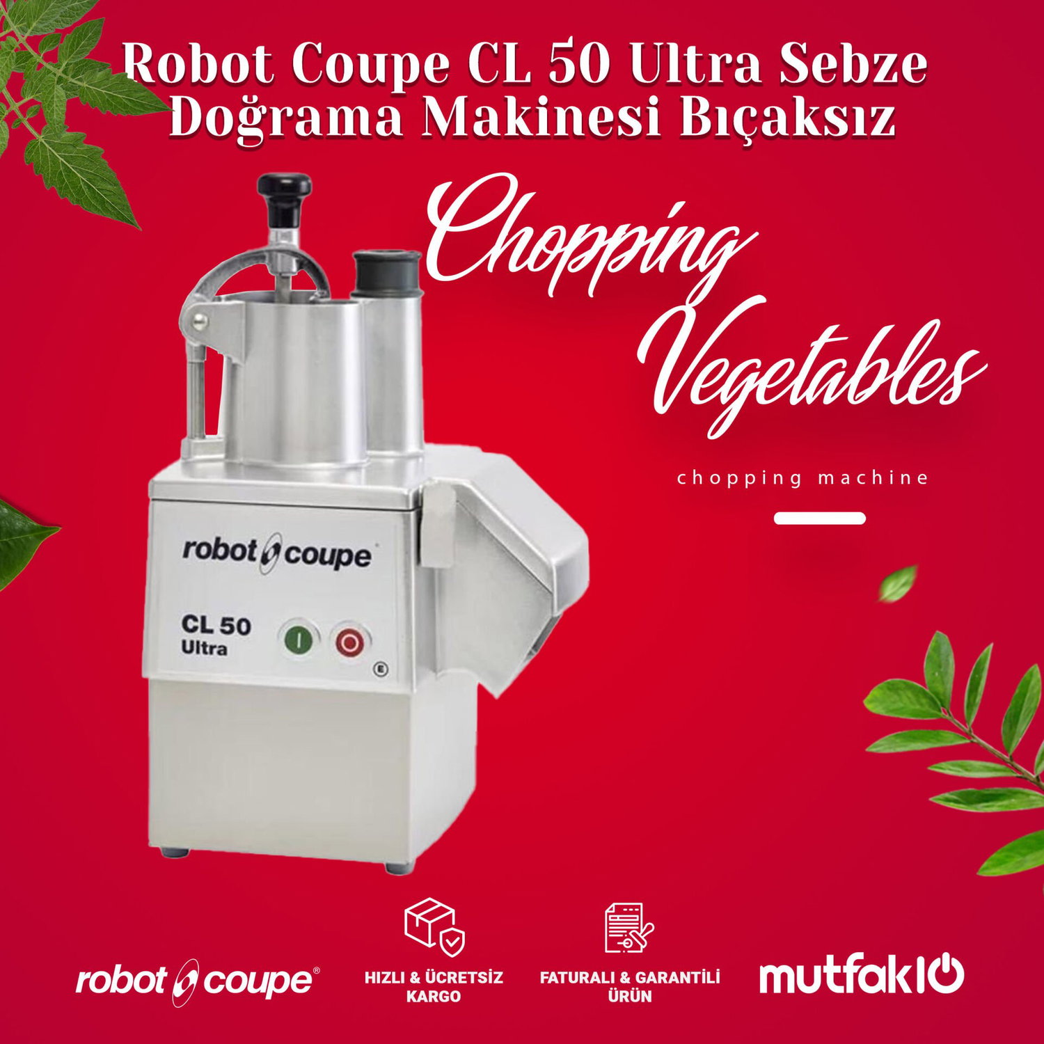 Robot Coupe CL 50 Ultra Sebze Doğrama Makinesi Bıçaksız