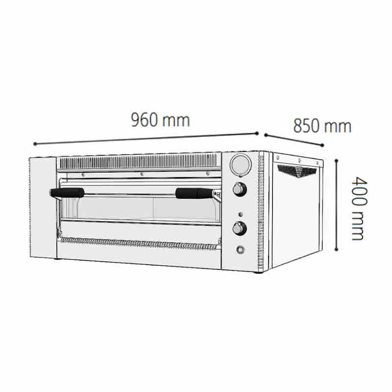 Venarro DYP5 فرن بيتزا كهربائي، Ø 250 مم x 5