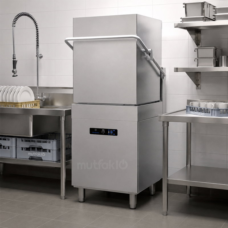 Öztiryakiler OBM 1080 T Giyotin Tip Bulaşık Yıkama Makinesi, Dijital