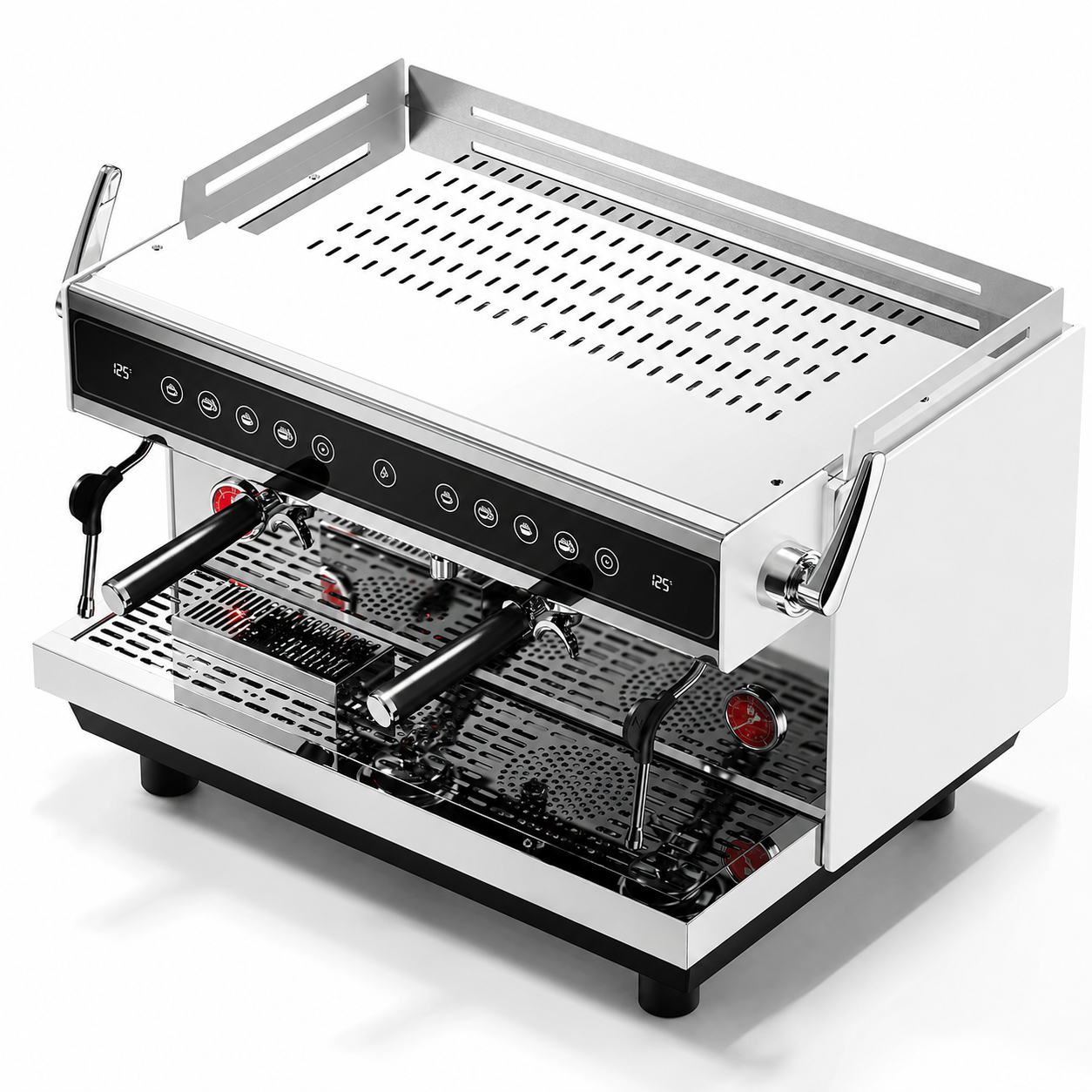 Felvini Armor Fully Automatic Espresso Coffee Machine High Group PID Controlled 2 Groups White