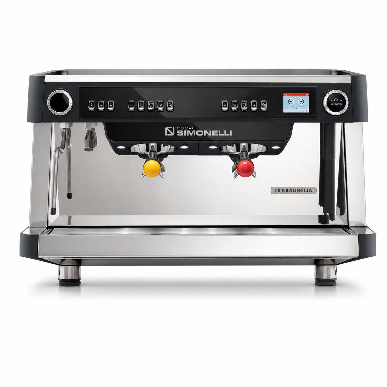 Nuova Simonelli Nuova Aurelia MP Otomatik Dozaj Ayarlı Multiboiler Espresso Kahve Makinesi 2 Gruplu Siyah