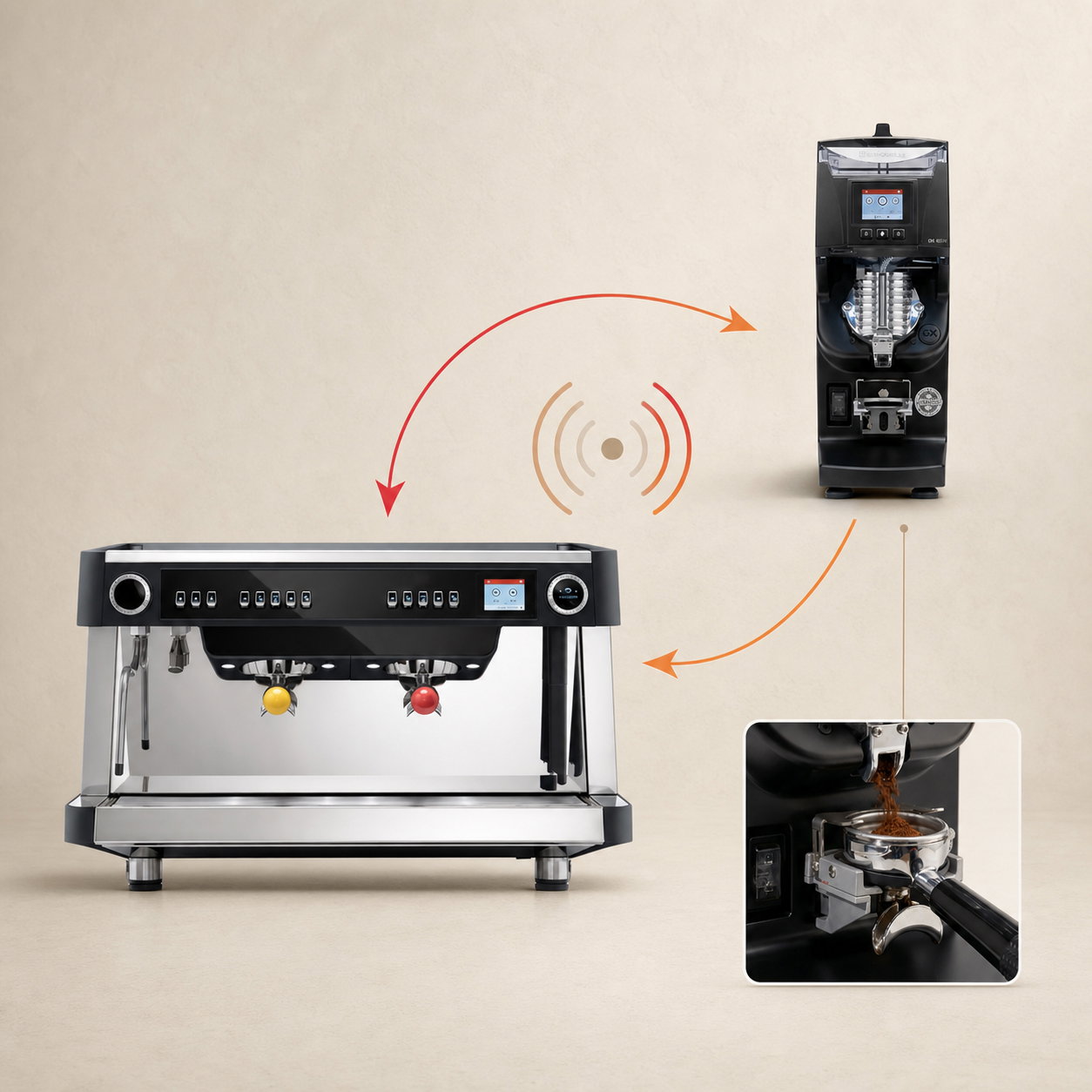 Nuova Simonelli Nuova Aurelia MP Otomatik Dozaj Ayarlı Multiboiler Espresso Kahve Makinesi 2 Gruplu Siyah